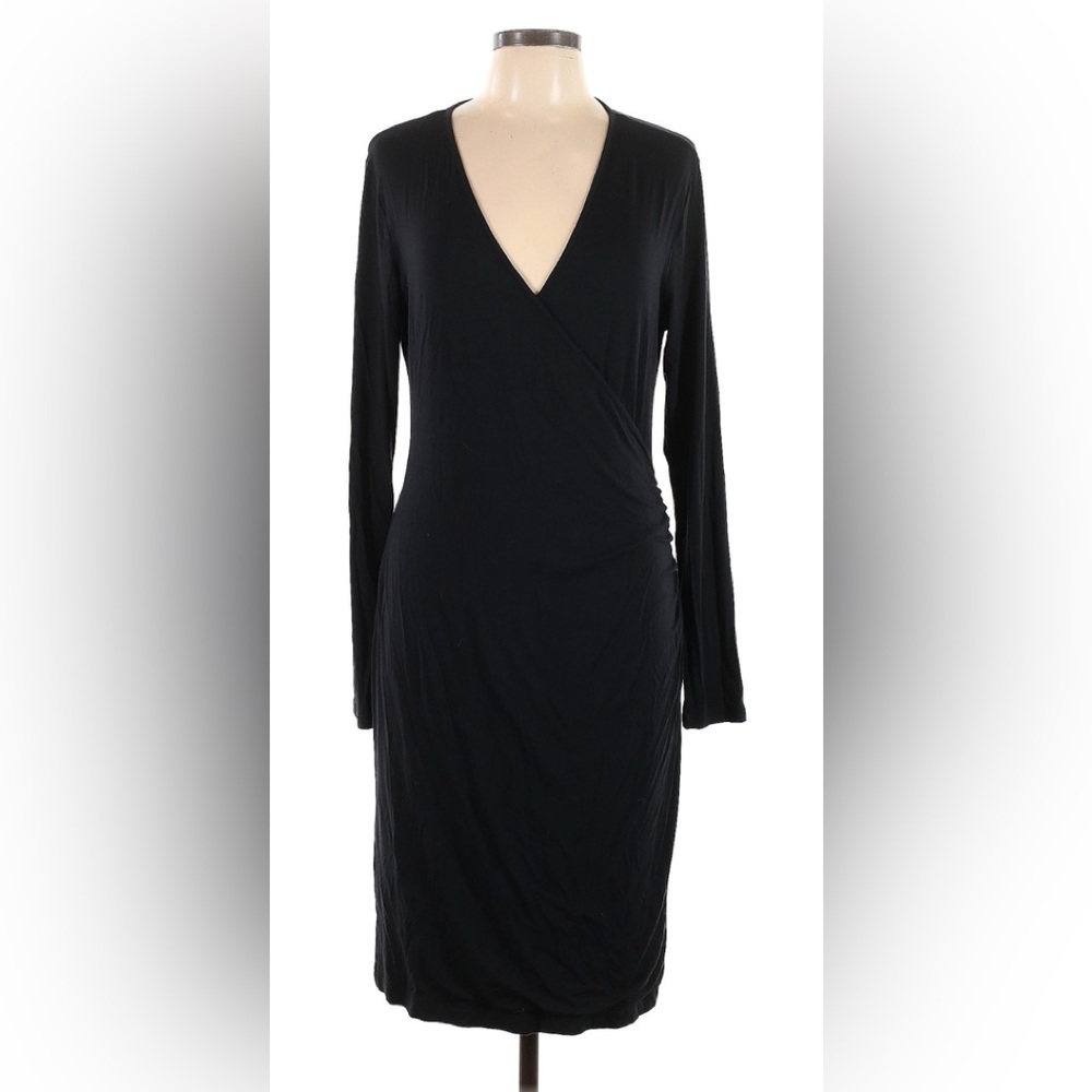 Banana Republic Elegant Black Long Sleeve Dress